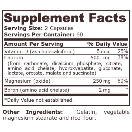 PURE NUTRITION - CALCIUM COMPLEX, 120 Capsules - 1